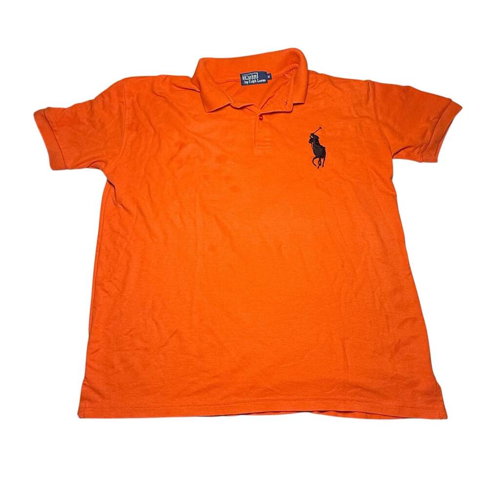Polo Ralph Lauren Men's Orange Big Pony Short Sleeve Polo Shirt